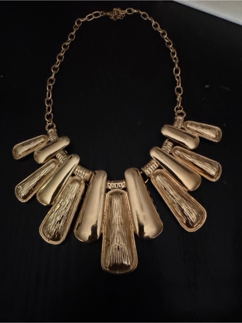 Gold Statement Bib Necklace - Women Jewelry